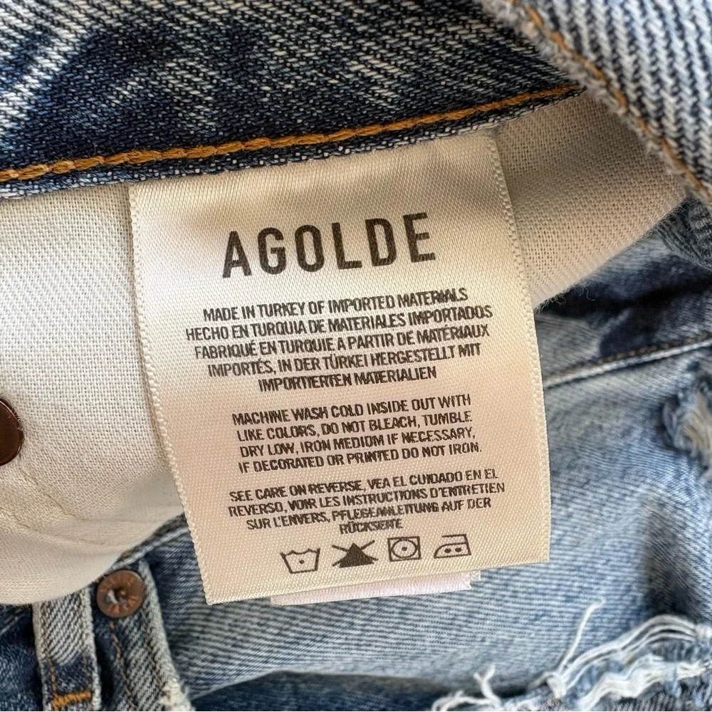 Agolde Light Wash High-Rise Women's Jeans - Picture 6 of 7